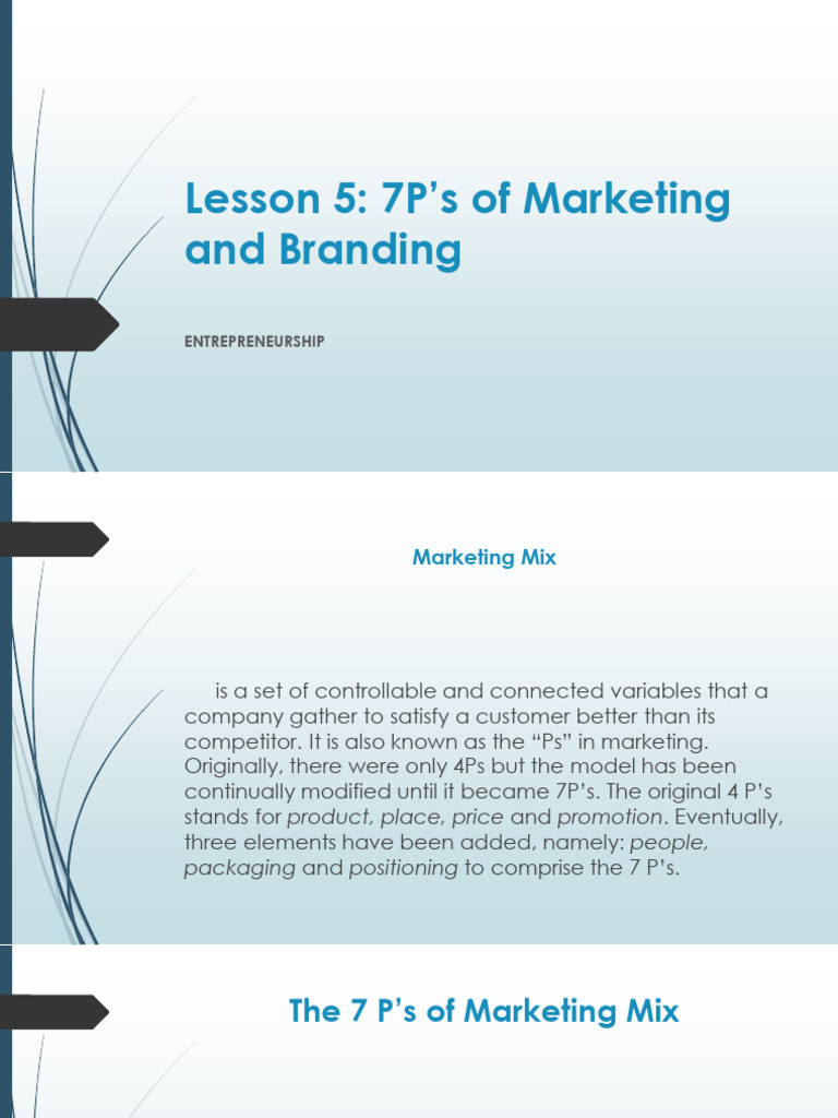 Understanding the 7P's of Marketing | PDF | Brand | Marketing