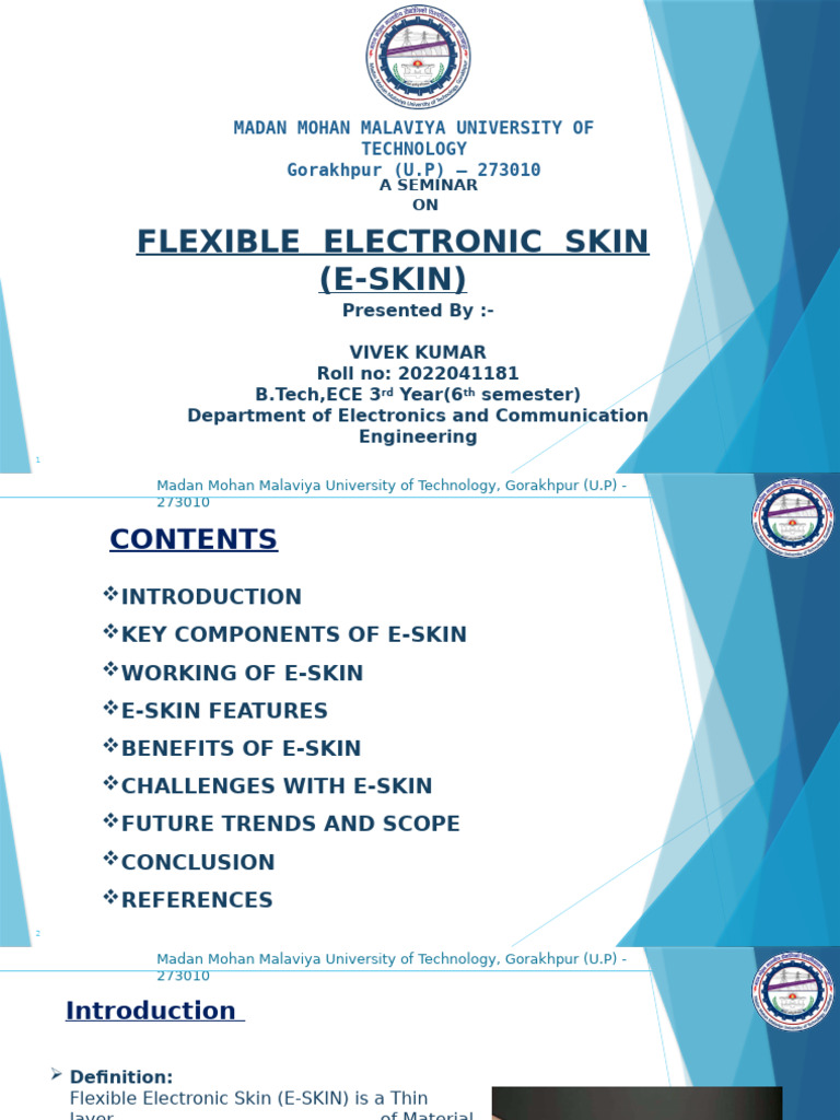 Flexible Electronic Skin | PDF | Prosthesis | Sensor