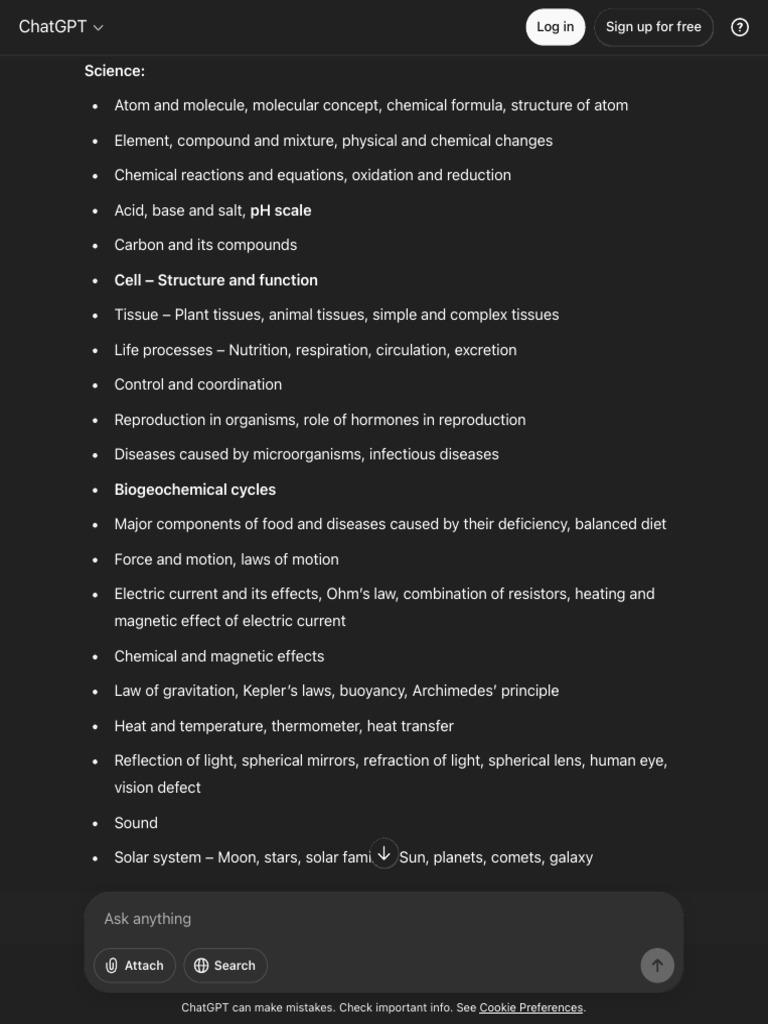 Comprehensive Science Concepts Overview | PDF