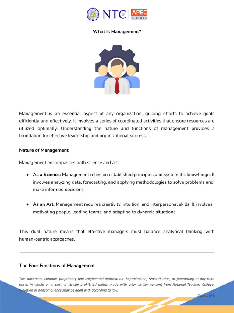 Understanding Management Functions | PDF | Cognition | Cognitive Science