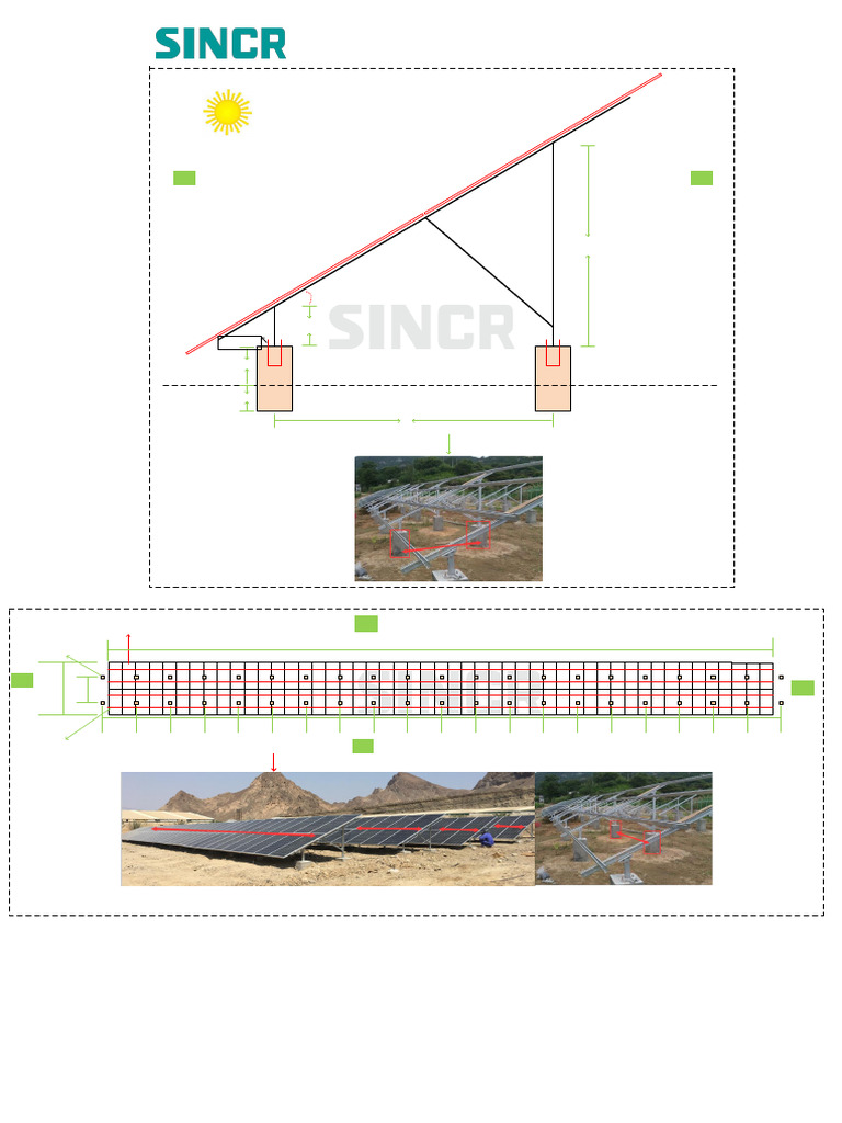 Solar Panel Mounting Structure Diagram | PDF