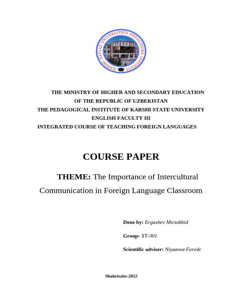 Intercultural Communication in Language Teaching | PDF | Foreign ...