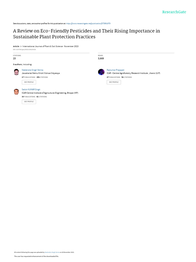 Kuldeep 35222023 I Jps S 109389 | PDF | Pesticide | Insecticide