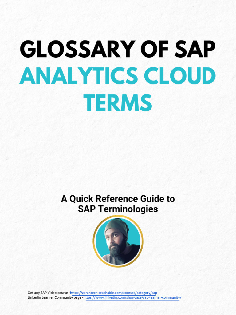 SAP Analytics Cloud Glossary Guide | PDF | Analytics | Data