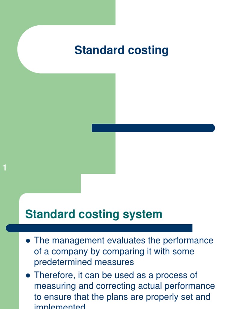 Understanding Standard Costing Variances | PDF | Profit (Accounting ...