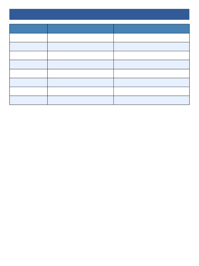 Weekly Class Schedule Overview | PDF