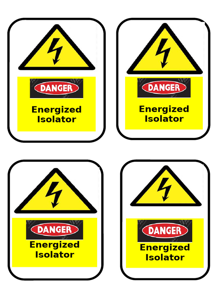 Energized Isolator | PDF