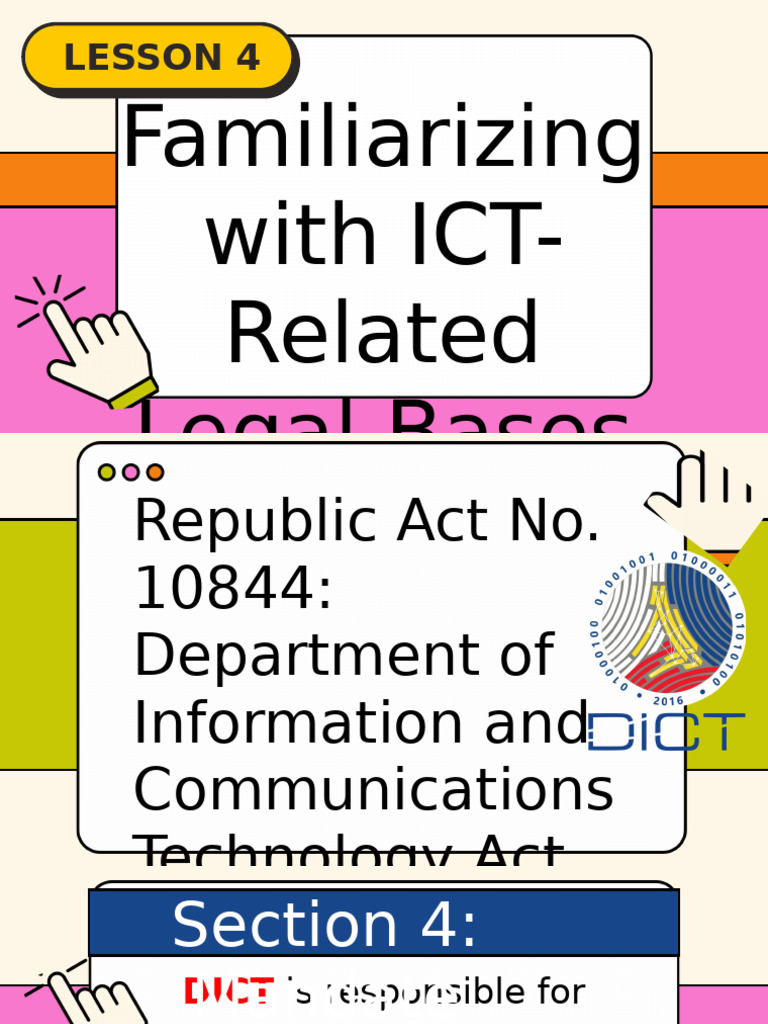 ICT Legal Framework Overview | PDF | Copyright Infringement ...