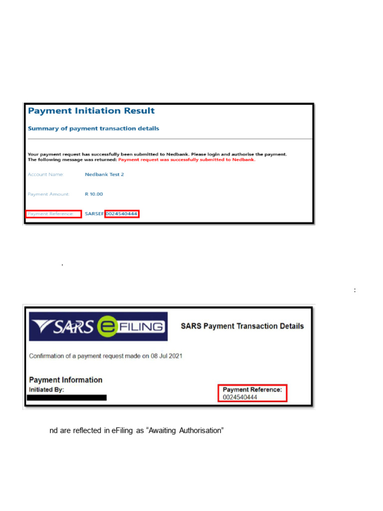 eFiling Payment Reference Guide | PDF | Taxpayer | Taxes