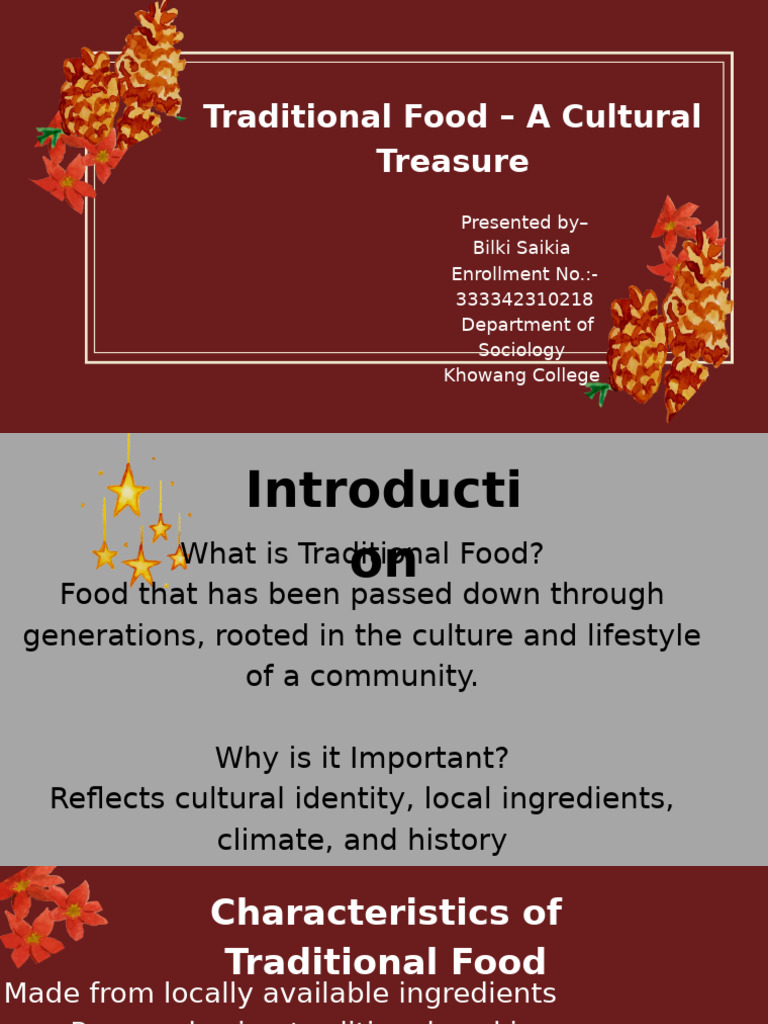 Importance of Traditional Food Culture | PDF