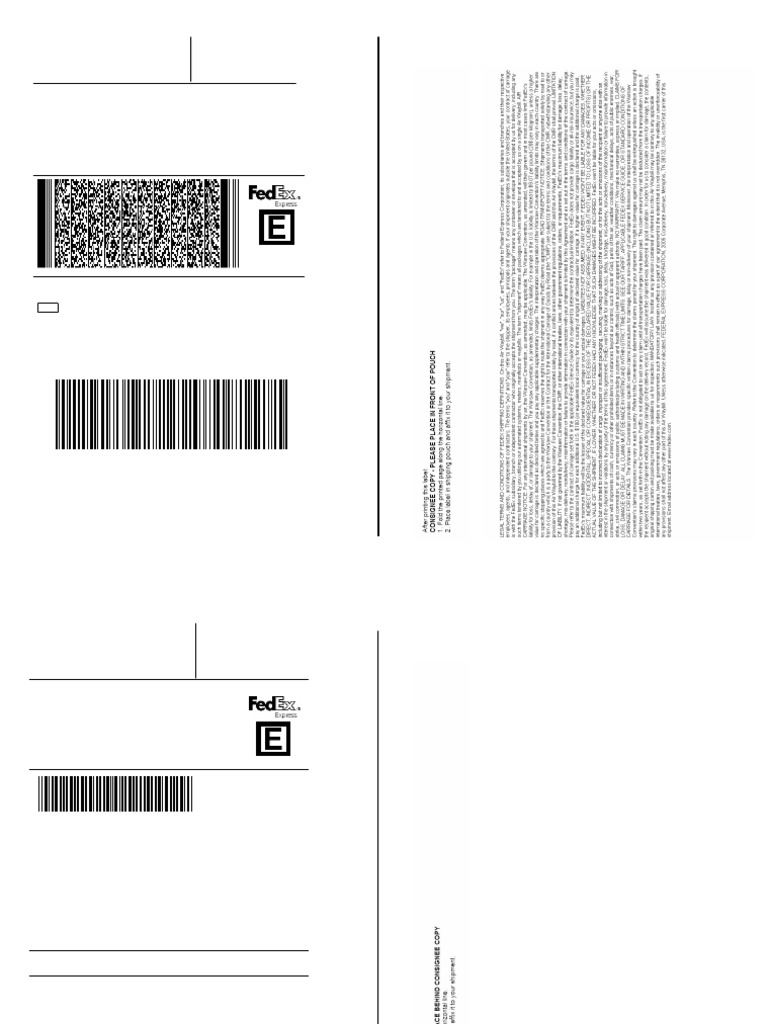 海外チケットラベル レア(39) 2025 08 14T06 - 15 - 42 FedEx Shipping Label | PDF | Fed Ex