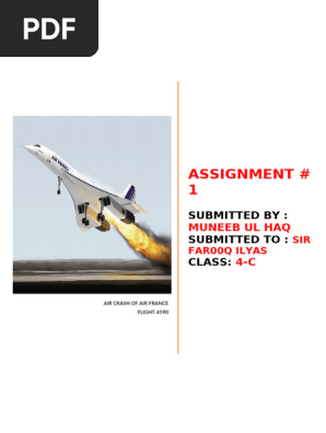 Concord Crash | PDF | Aviation Accidents And Incidents Caused