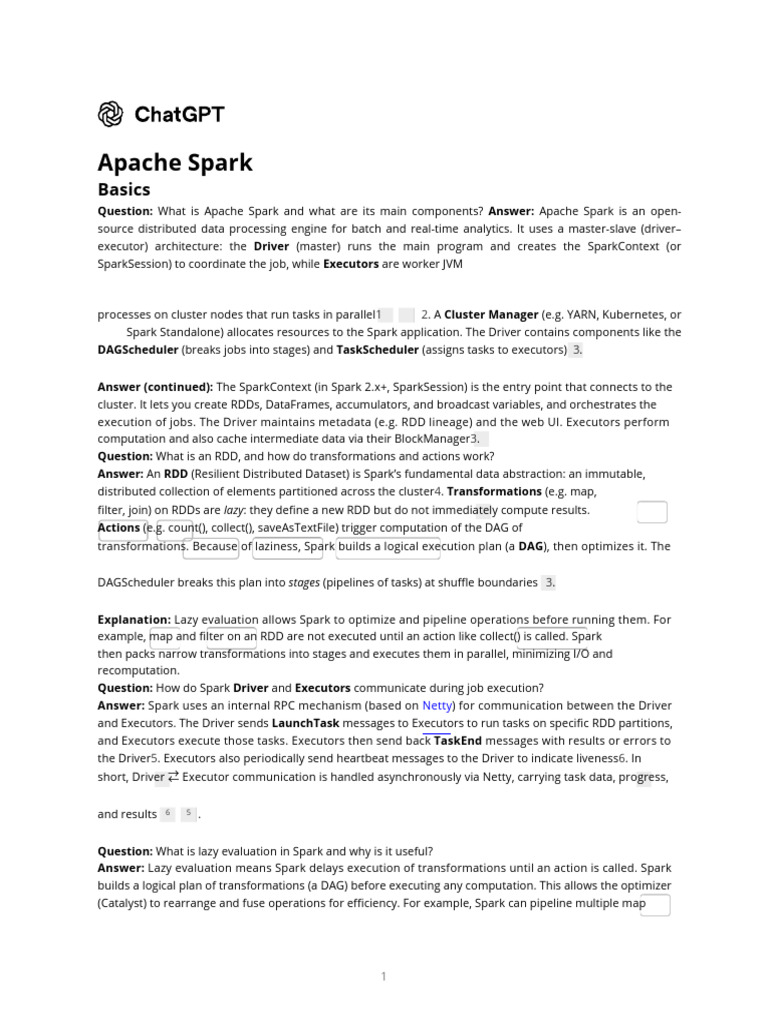 Understanding Apache Spark Components | PDF | Apache Spark | Cache ...