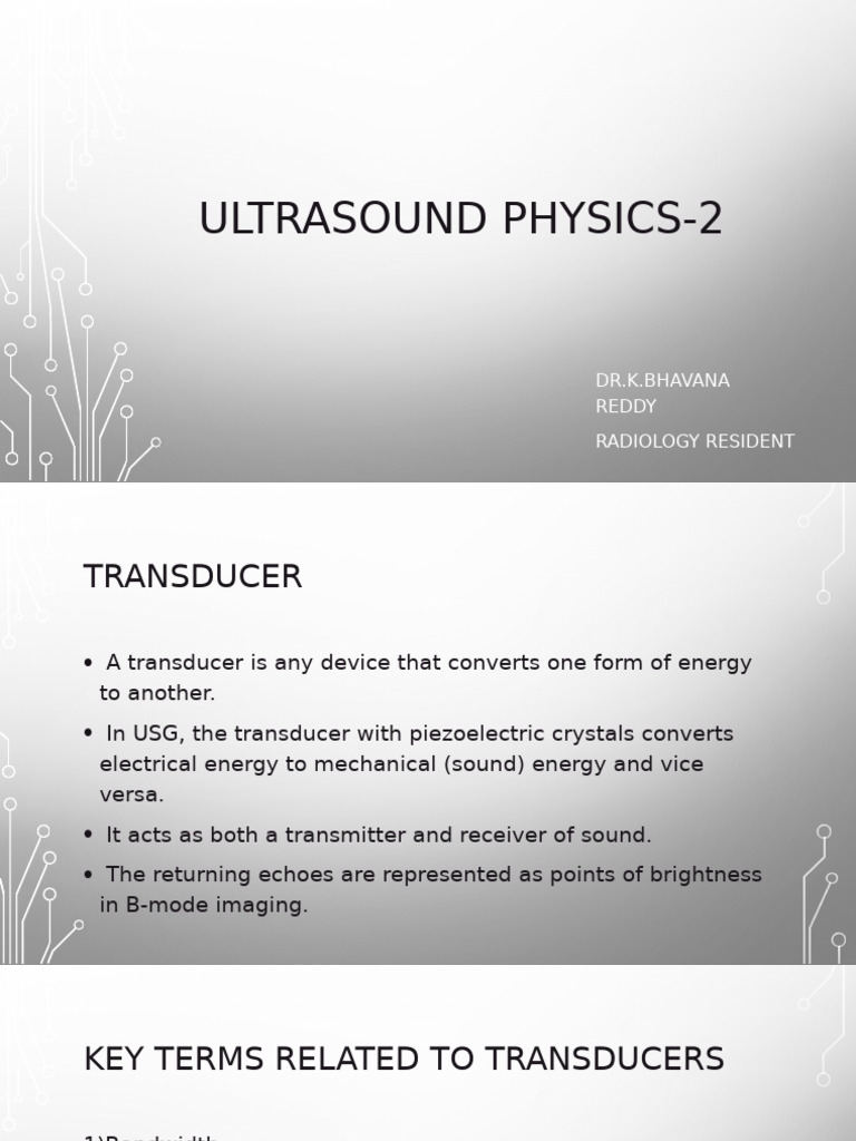 Ultrasound Transducer Structure Overview | PDF | Piezoelectricity ...