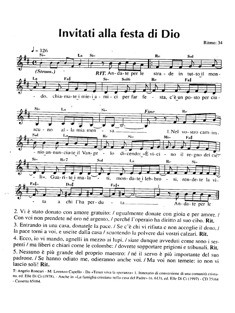 036 Andate Per Le Strade | PDF