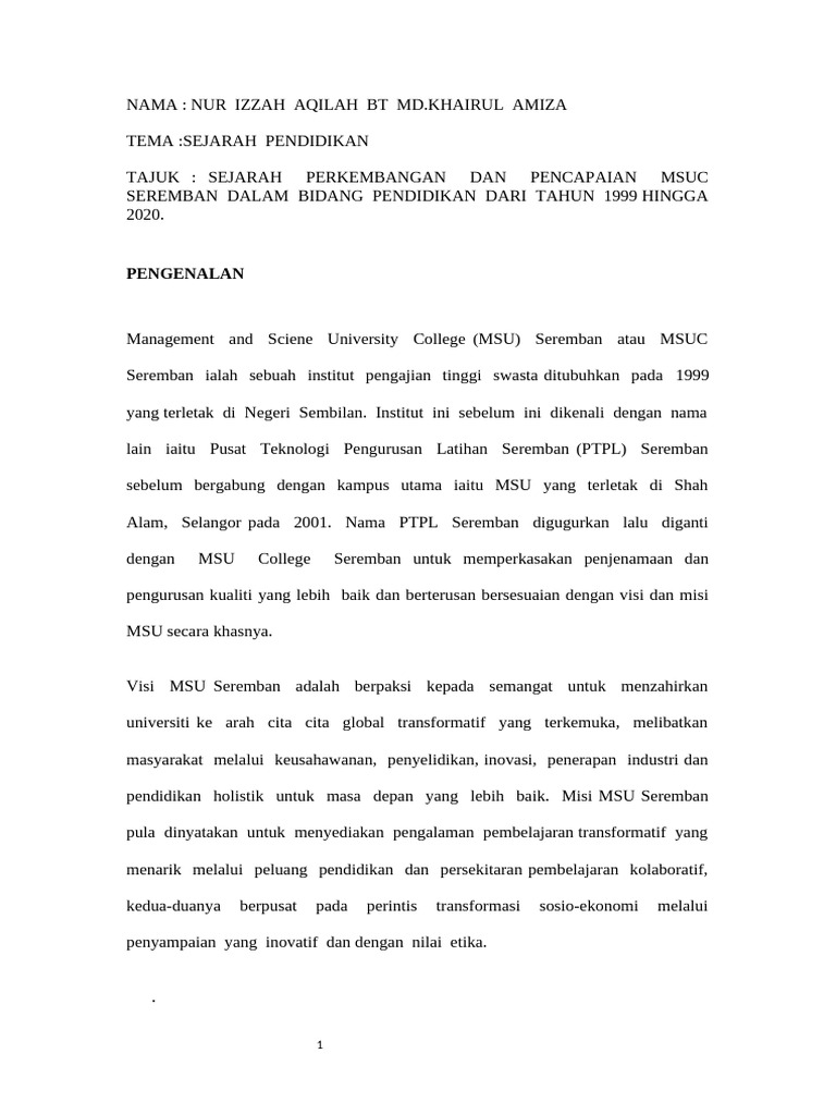 Proposal KK Sej | PDF