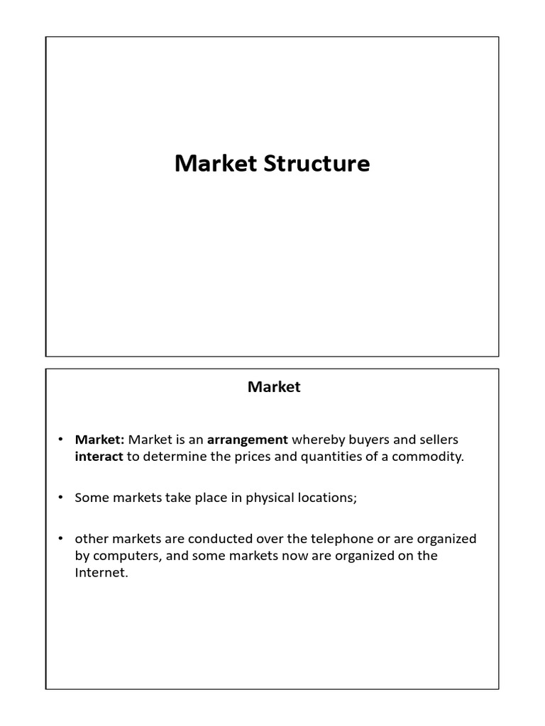 Overview of Market Structures | PDF | Monopoly | Demand