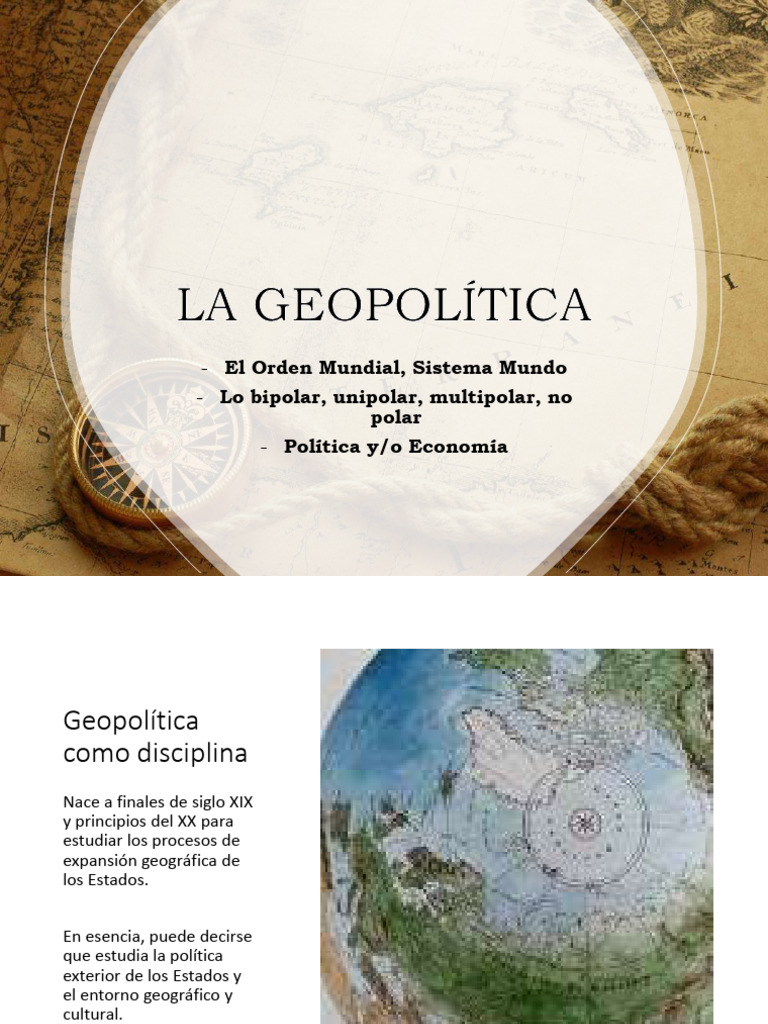 Charla 1-La Geopolítica y La Geografía-2 | PDF | Geopolítica | Ciencias ...