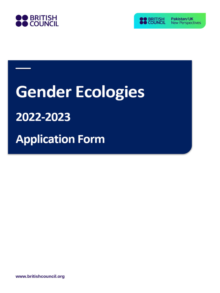 Gender Ecologies Application Questions | PDF | Risk