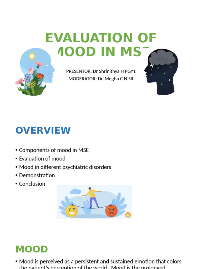 Mood Evaluation in Mental Status Exam | PDF | Affect (Psychology ...