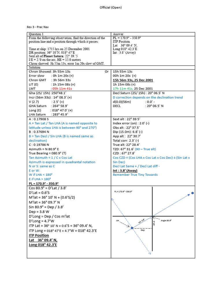 Celestial Navigation Calculations Guide | PDF | Compass | Navigation