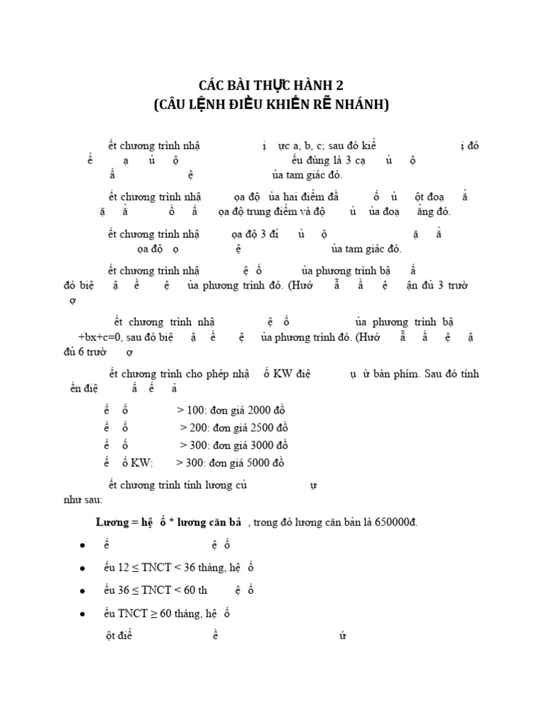 Lap Trinh C++ Nguyen Manh Hung BT 02 | PDF