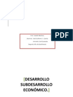 Desarrollo y Subdesarrollo