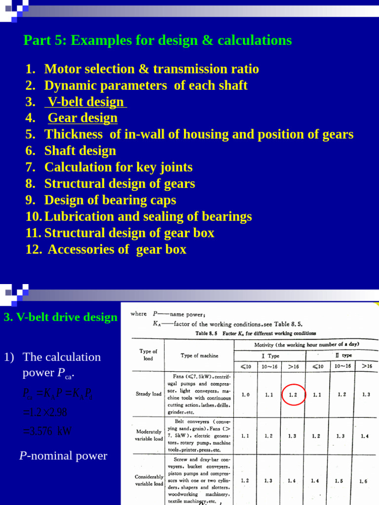 Gearbox Design and V-Belt Calculations | PDF | Gear | Belt (Mechanical)