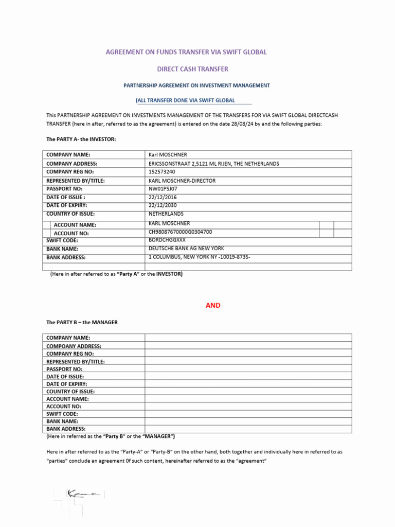 Doa - Contract No 4.PDF-1 | PDF | Investing | Private Law