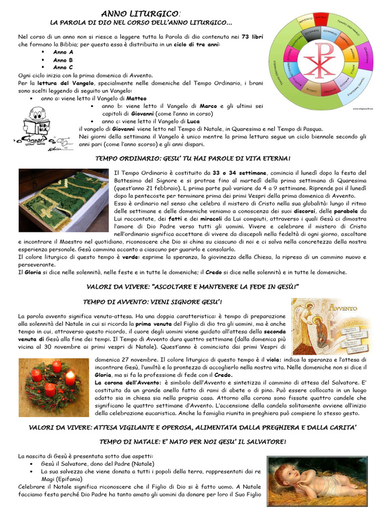 Anno Liturgico Convertito | PDF