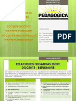 PROBLEMÁTICA DE LA RELACIÓN DOCENTES