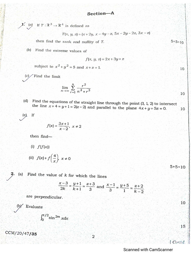 Mathematics Paper 1 | PDF
