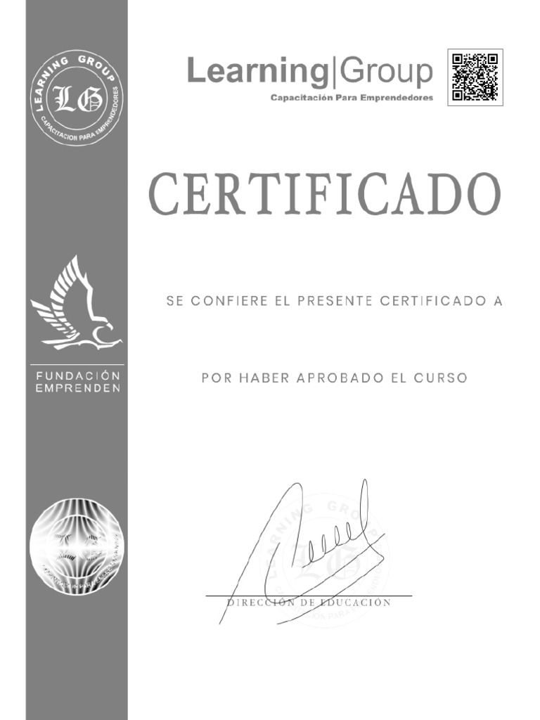 Grupo de Aprendizaje Certificado | PDF