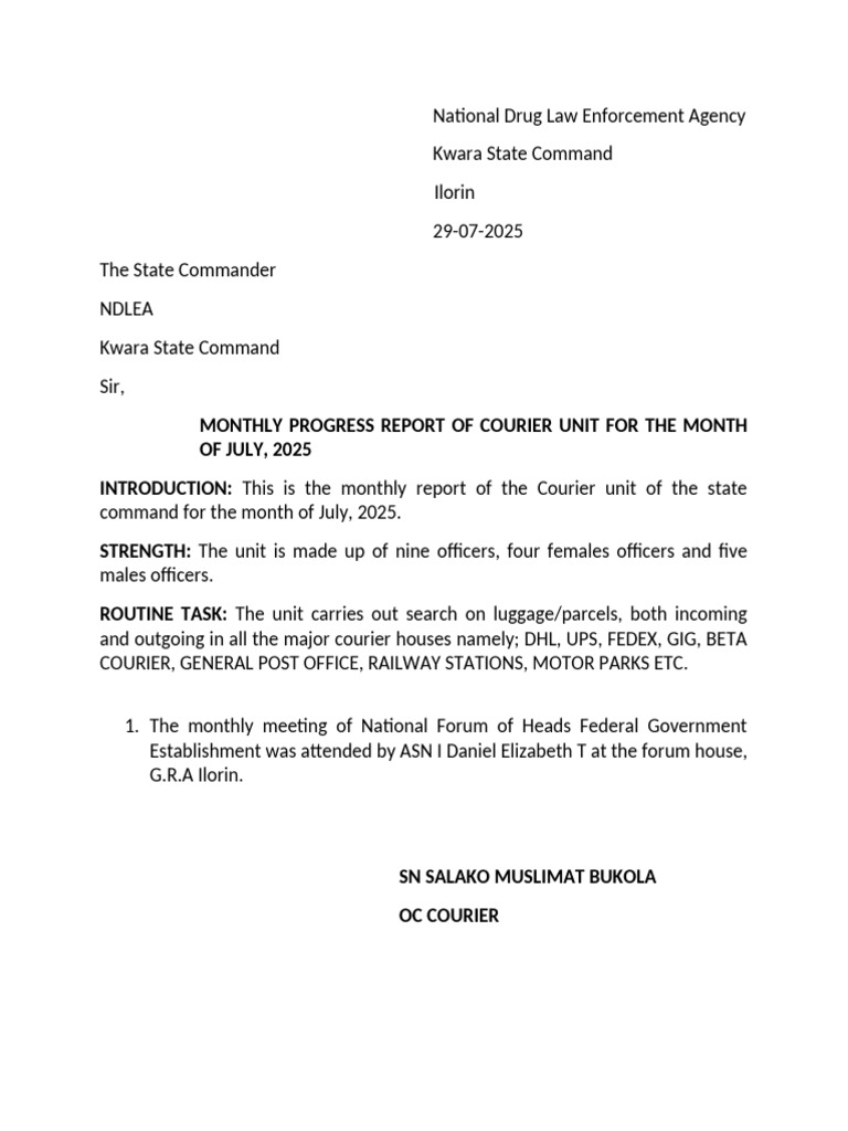 National Drug Law Enforcement Agency-1 | PDF