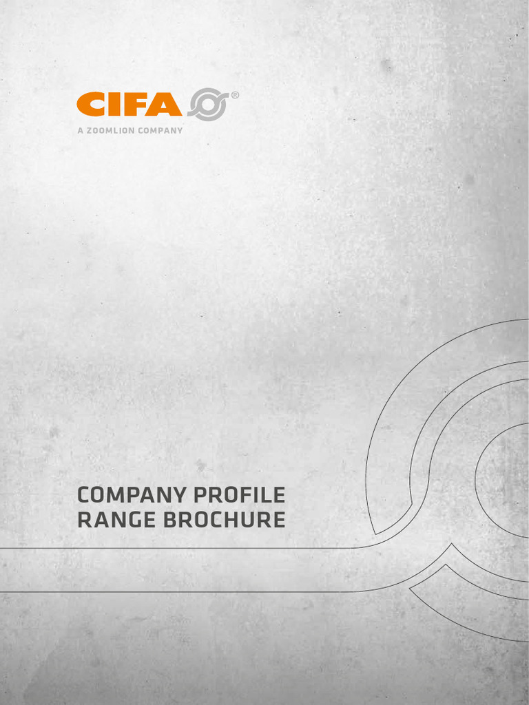 CIFA Company Profile Overview | PDF | Sustainability | Supply Chain