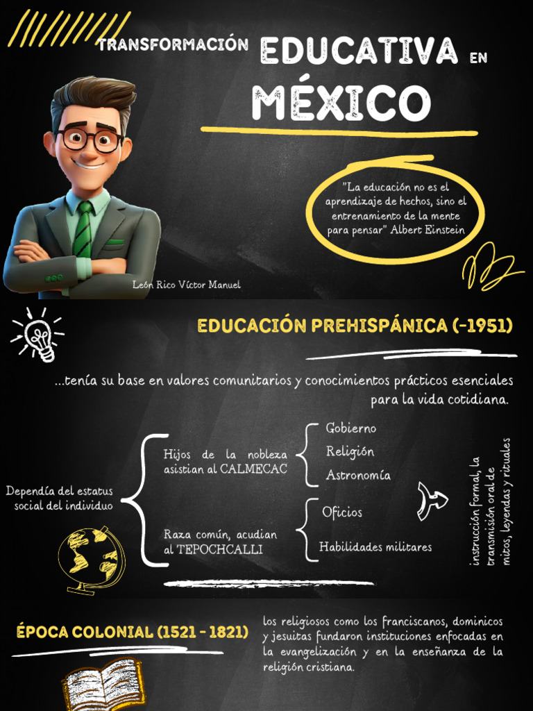 Historia de la Educación en México | PDF | México | Enseñando