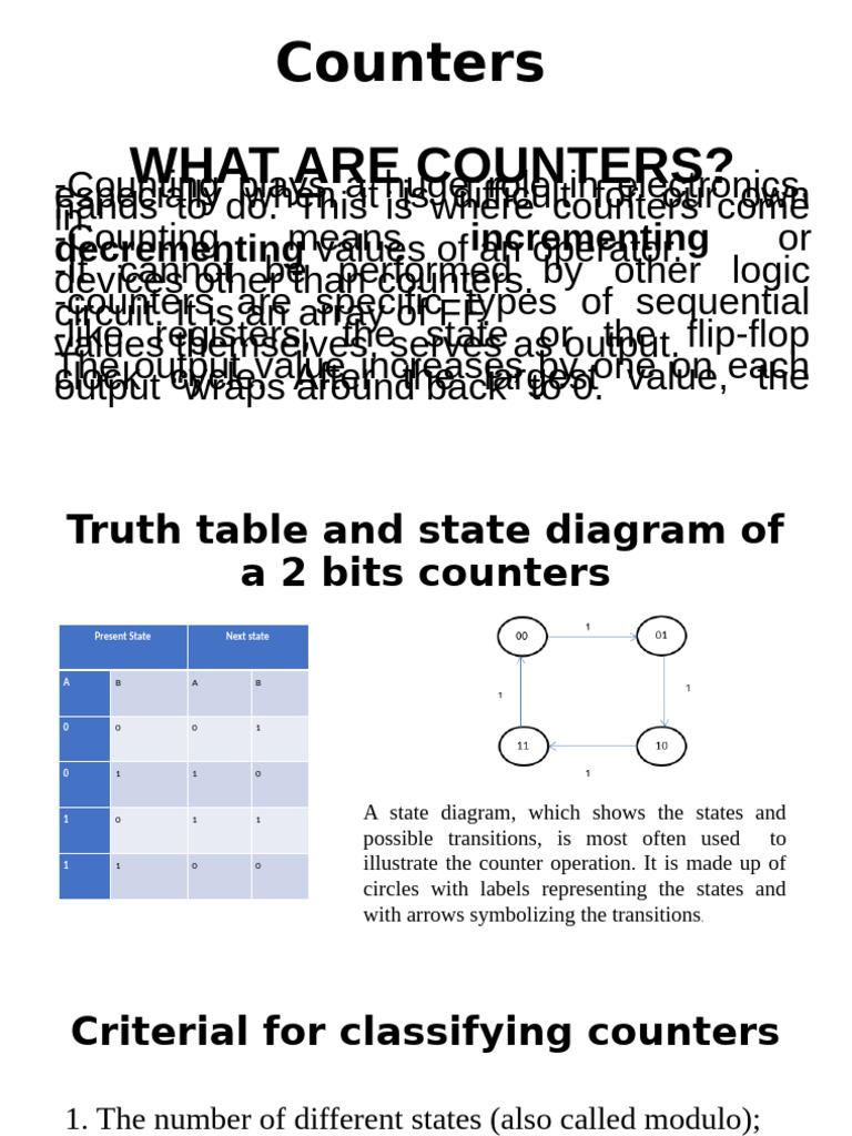 Understanding Electronic Counters | PDF | Telecommunications ...