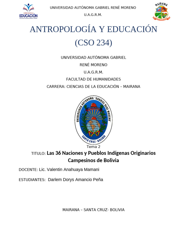 36 Pueblos Indígenas de Bolivia | PDF | Bolivia