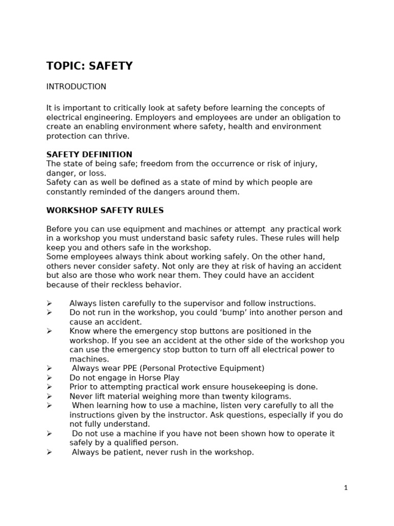 Safety Notes 2022 22051 | PDF | Fires