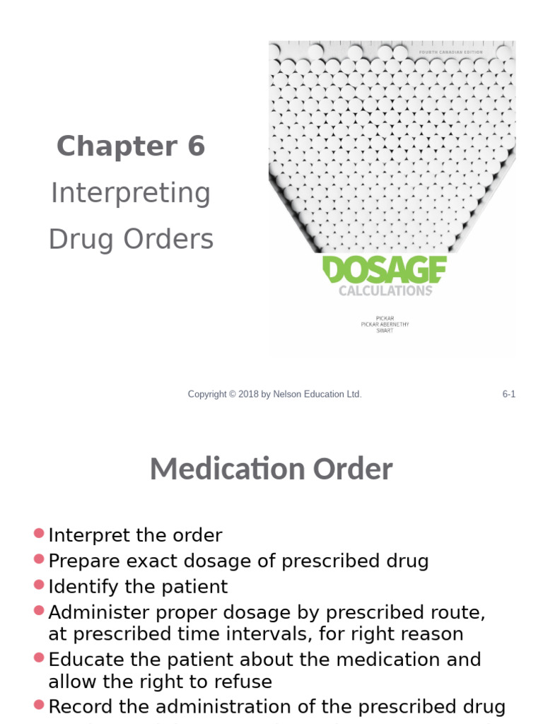 Interpreting Drug Orders and Administration | PDF | Medical ...