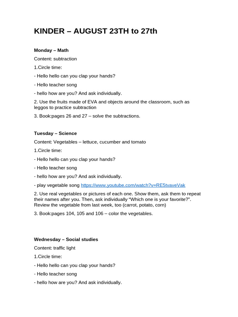 KINDER August 23th | PDF