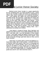 Download National Junior Honor Society application essay by Megan Butterfield SN90278 doc pdf