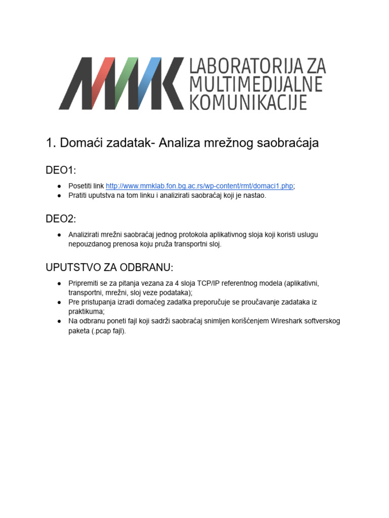 RMT Domaći I I II - 2024 - 25 | PDF