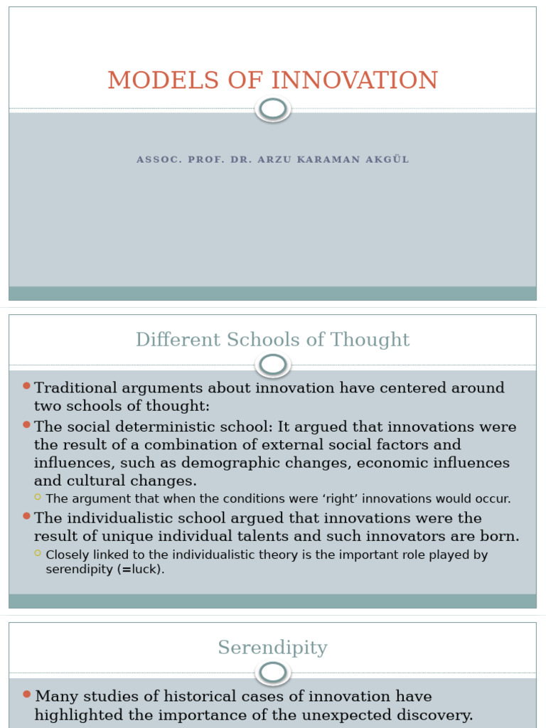 Innovation Models Overview and Analysis | PDF | Innovation | Communication