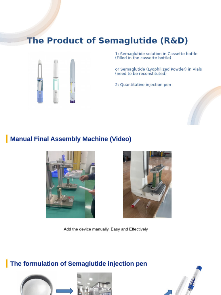 Semaglutide Injection Development Overview | PDF