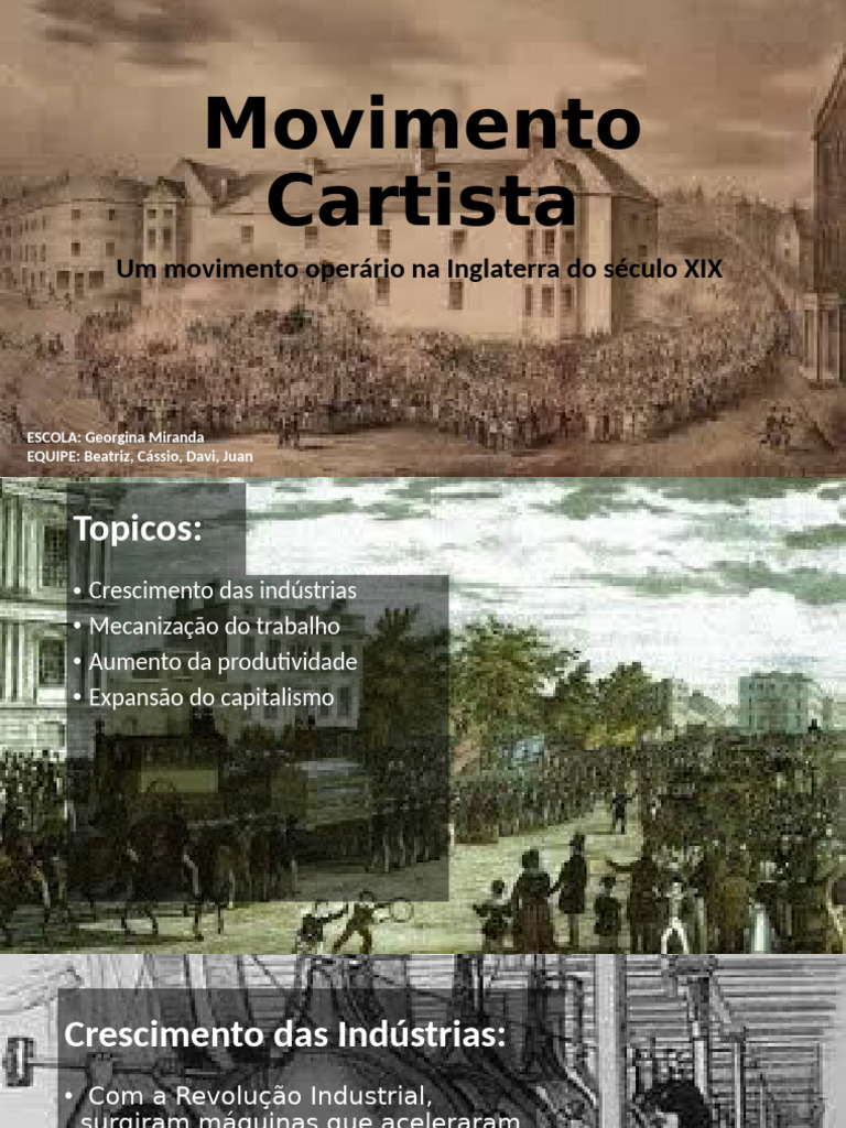 O Movimento Cartista na Revolução Industrial | PDF