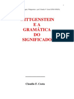 Wittgenstein e A Gramática Do Significado