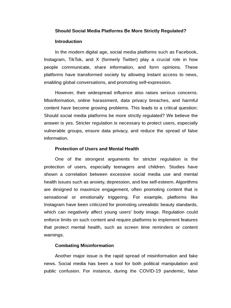 Regulating Social Media for Safety | PDF | Social Media | Popular ...