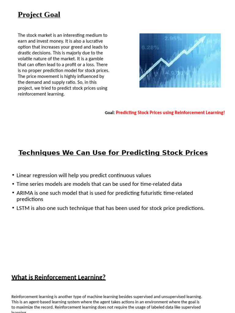 Predicting Stock Prices with RL Techniques | PDF | Learning | Cognitive ...