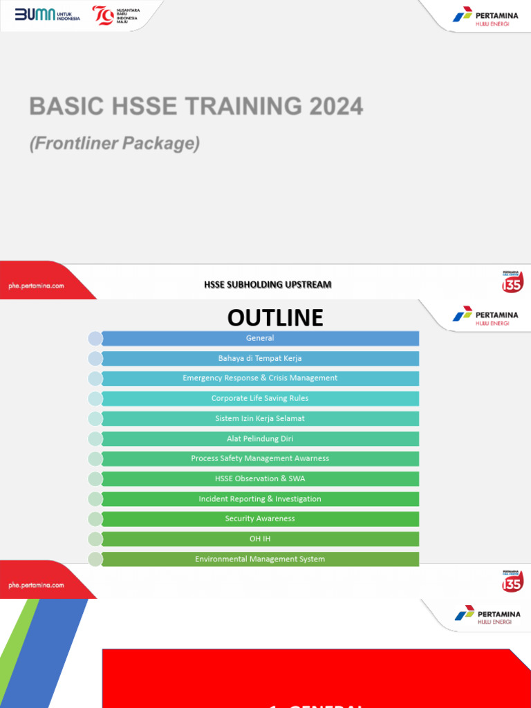 Sistem Manajemen HSSE 2024 | PDF